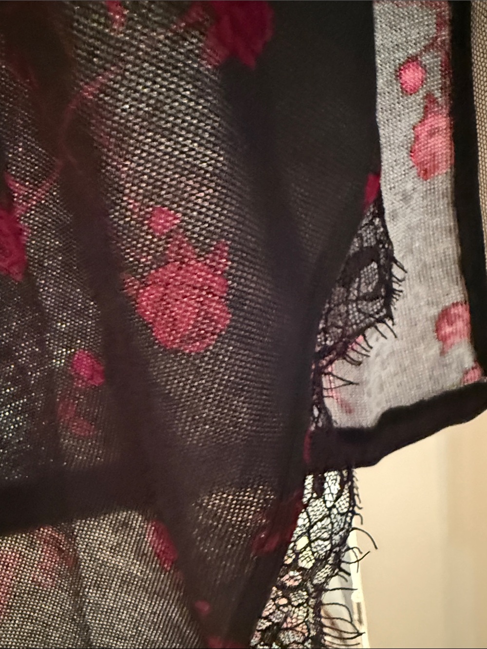 NWT Blackcraft Cult Black Sheer Cardigan Mesh Rose Embroidery Medium Gothic Emo - Picture 14 of 14
